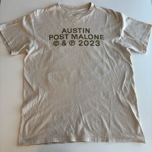 Post Malone Beige Concert T-Shirt